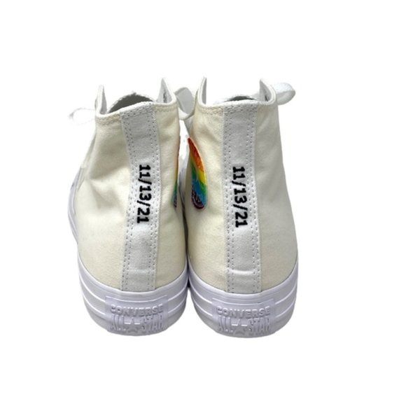 Converse Ctas High Top Canvas White Women Size Sneakers Custom 171212C- WTOFFWT - Picture 4 of 9